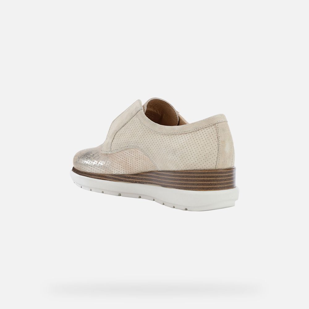 Mocassin Geox Samuela - Beige - Femme 317296-QRV